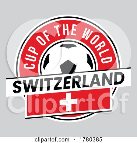 Switzerland Team Badge for Football Tournament by cidepix
