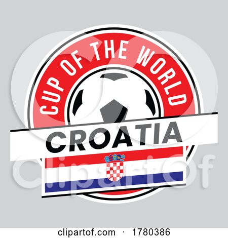 Croatia Team Badge for Football Tournament by cidepix