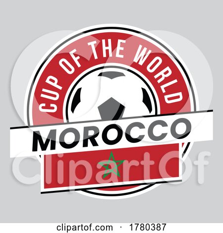 Morocco Team Badge for Football Tournament by cidepix