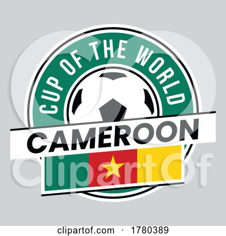 Cameroon Team Badge for Football Tournament by cidepix