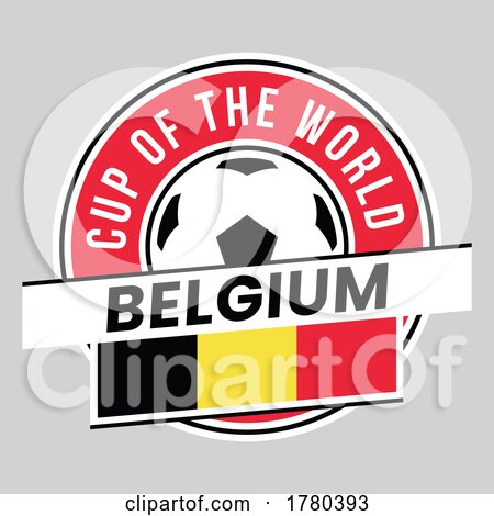 Belgium Team Badge for Football Tournament by cidepix