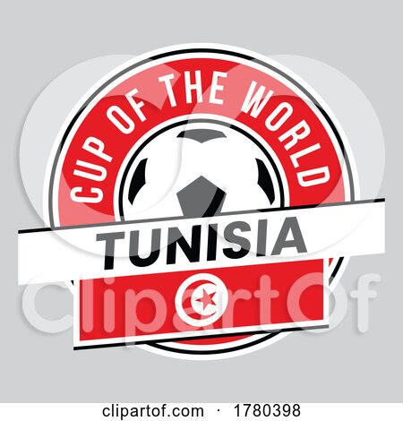 Tunisia Team Badge for Football Tournament by cidepix