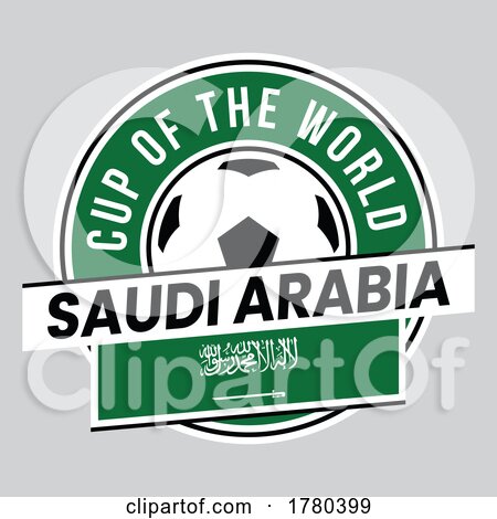 Saudi Arabia Team Badge for Football Tournament by cidepix