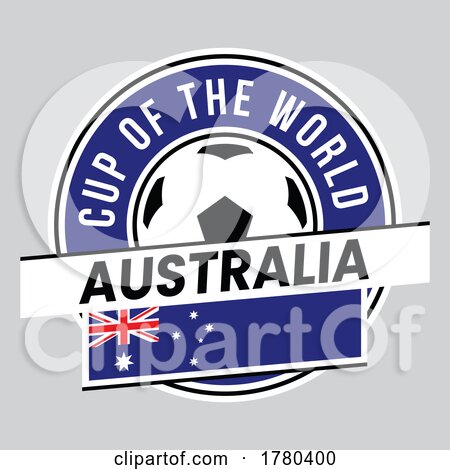 Australia Team Badge for Football Tournament by cidepix