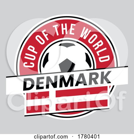 Denmark Team Badge for Football Tournament by cidepix