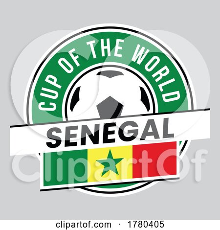 Senegal Team Badge for Football Tournament by cidepix