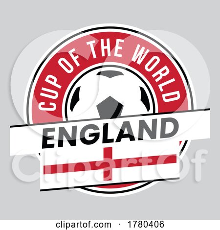 England Team Badge for Football Tournament by cidepix