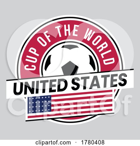 United States Team Badge for Football Tournament by cidepix