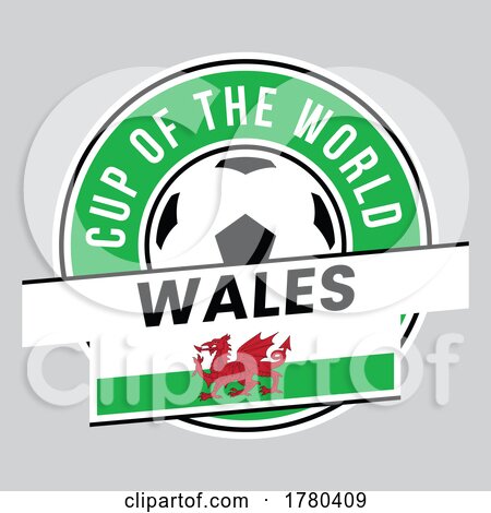 Wales Team Badge for Football Tournament by cidepix