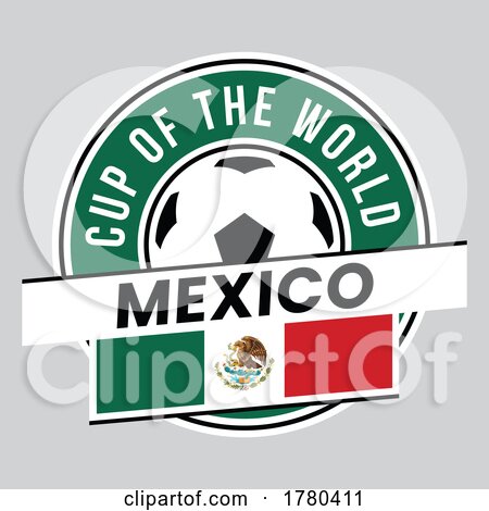 Mexico Team Badge for Football Tournament by cidepix