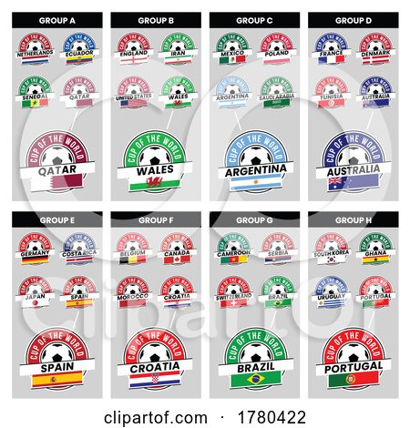 Team Badges and Groups from Football Tournament by cidepix