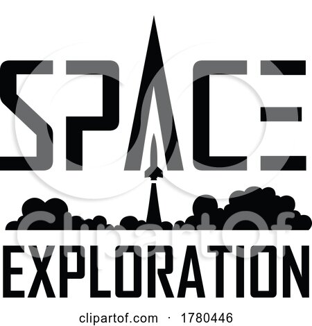 Space Exploration Logo with Super Futuristic Text by cidepix