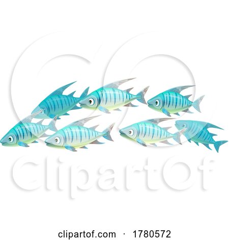 Schooling Fish by Vector Tradition SM