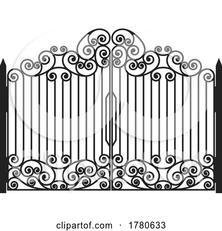 Wrought Iron Gate by Vector Tradition SM