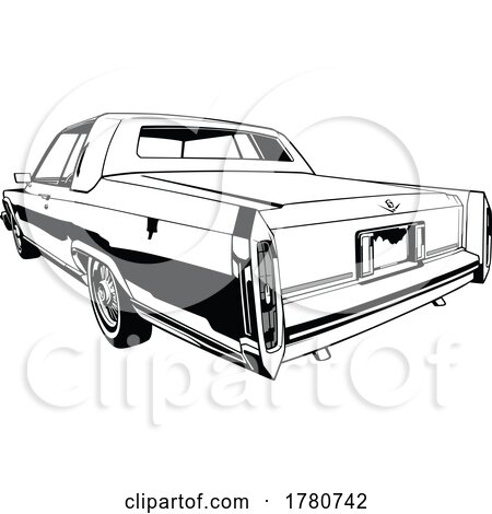 Rear View of a Classic Car by dero