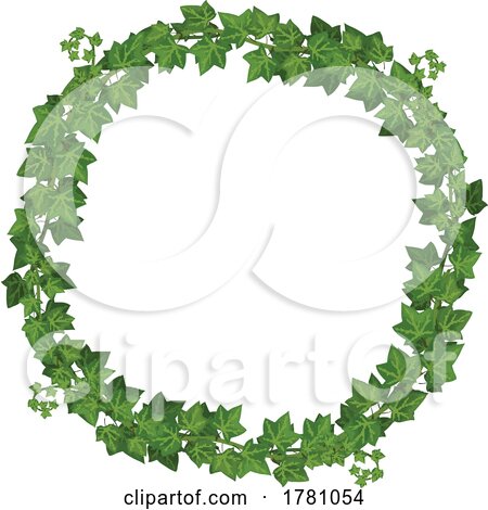 Green Ivy Plant Frame by Vector Tradition SM
