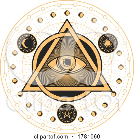 Prediction All Seeing Eye in a Pyramid by Vector Tradition SM