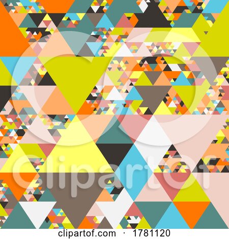 Retro Geometric Pattern Design Background by KJ Pargeter