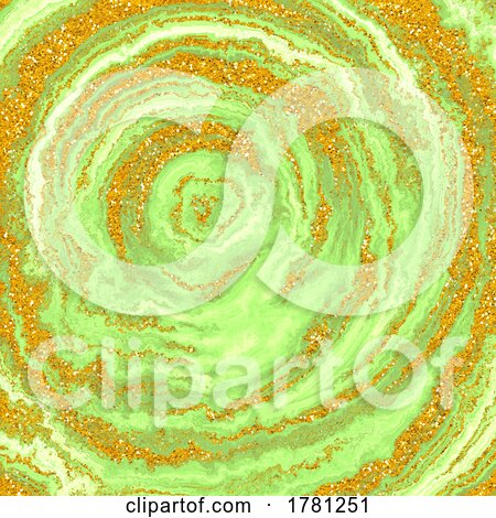 Abstract Agate Background with Gold Glitter by KJ Pargeter