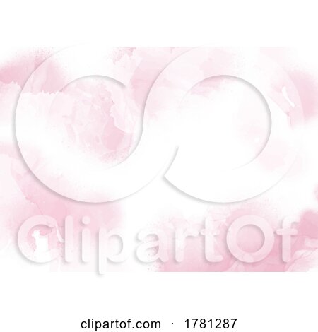 Elegant Pastel Pink Hand Painted Watercolour Background by KJ Pargeter
