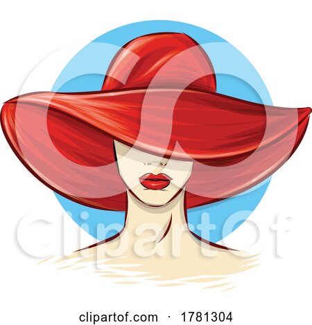 Beautiful Woman with Red Hat by Domenico Condello