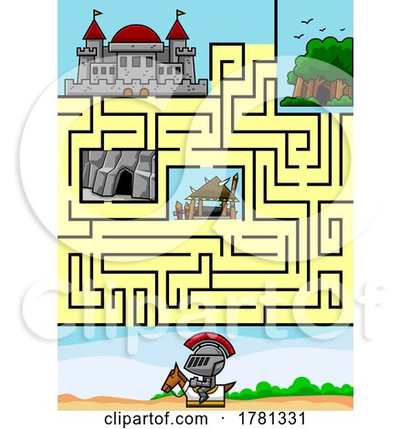 Maze of a Knight to a Castle by Hit Toon
