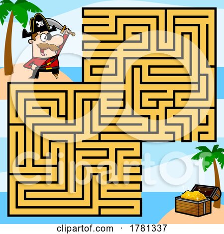 Maze of a Pirate to Treasure by Hit Toon