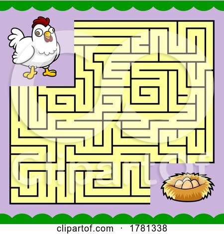 Maze of a Chicken to a Nest by Hit Toon