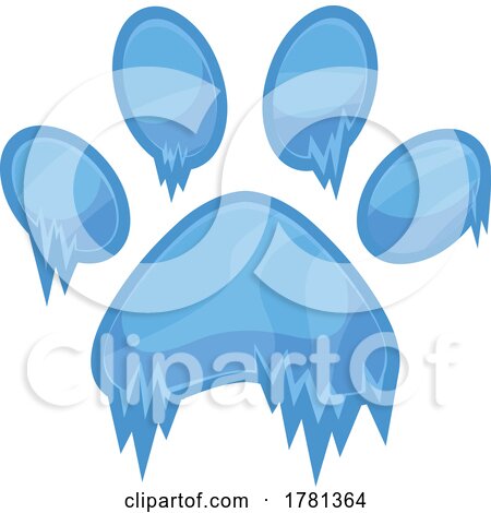 Frozen Paw Print by Hit Toon