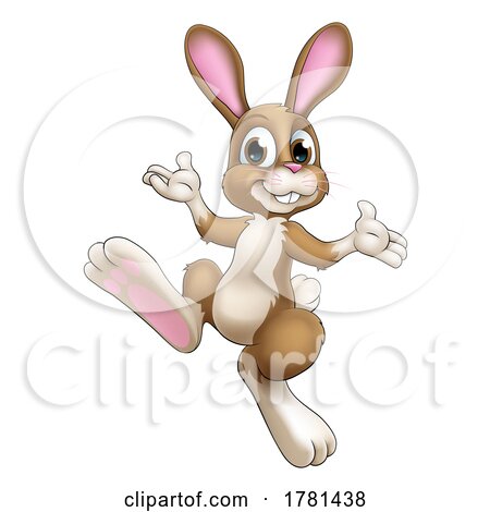Easter Bunny Rabbit Cartoon Character Illustration by AtStockIllustration