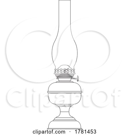 Antique Lamp in Black and White by Lal Perera