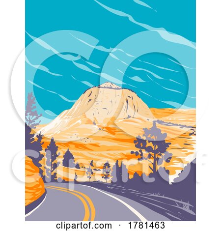Zion Canyon in Zion National Park Along Zion Park Blvd in Springdale Utah WPA Poster Art by patrimonio