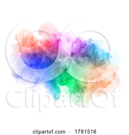 Colourful Watercolour Splatter Background by KJ Pargeter