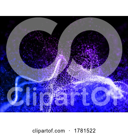 3d Abstract Cyber Particles Background Design by KJ Pargeter