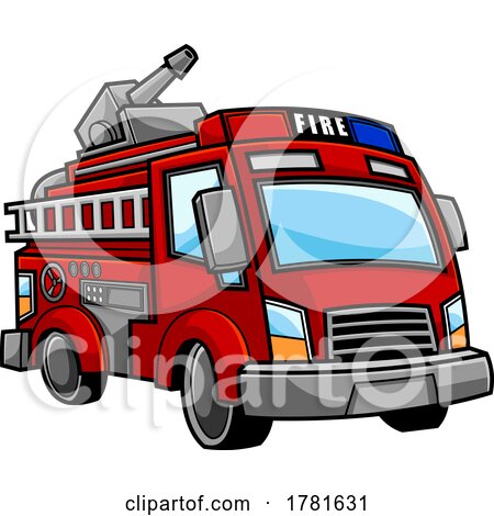 Cartoon Fire Truck by Hit Toon