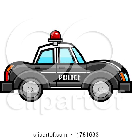 Cartoon Police Car by Hit Toon