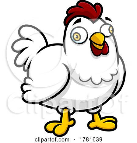 Cartoon Crazy Chicken by Hit Toon