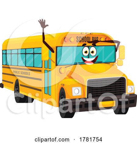 School Bus Mascot by Vector Tradition SM