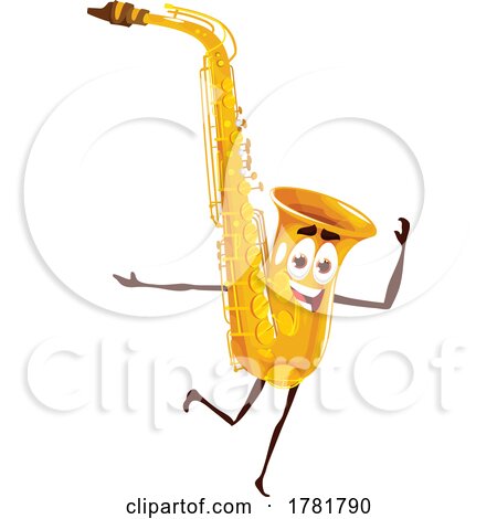 Saxophone Mascot by Vector Tradition SM