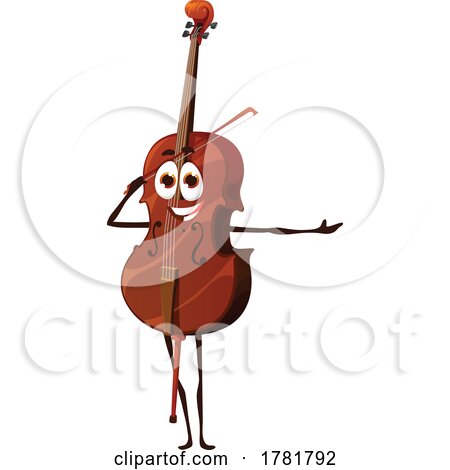 Double Bass Mascot by Vector Tradition SM