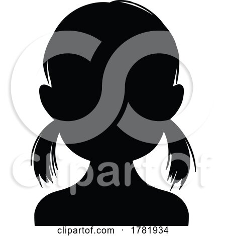 Girl Silhouette by Vector Tradition SM