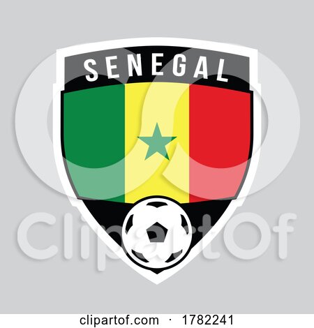 Senegal Shield Team Badge for Football Tournament by cidepix