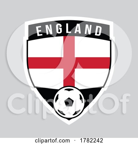 England Shield Team Badge for Football Tournament by cidepix