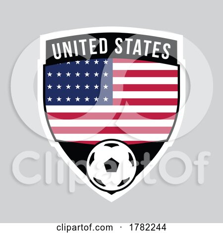 United States Shield Team Badge for Football Tournament by cidepix