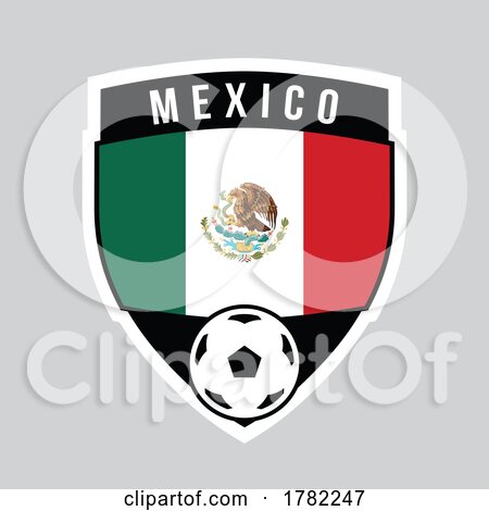 Mexico Shield Team Badge for Football Tournament by cidepix