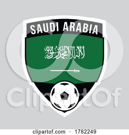 Saudi Arabia Shield Team Badge for Football Tournament by cidepix