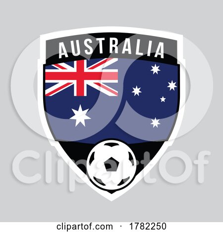 Australia Shield Team Badge for Football Tournament by cidepix