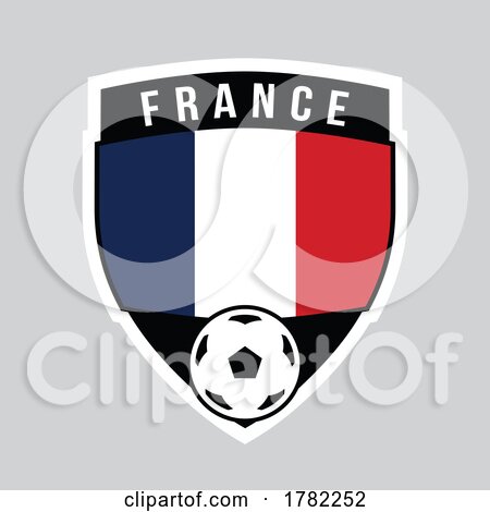 France Shield Team Badge for Football Tournament by cidepix