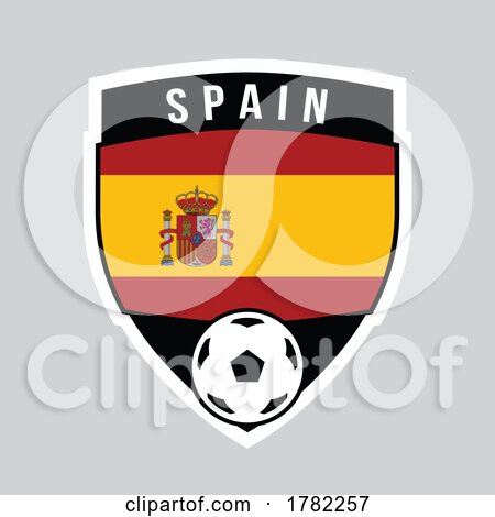 Spain Shield Team Badge for Football Tournament by cidepix