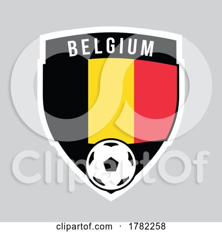 Belgium Shield Team Badge for Football Tournament by cidepix